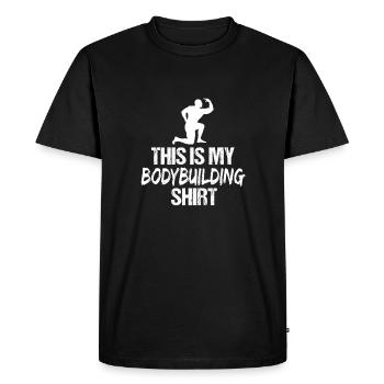 Voici mon design de chemise de musculation - T-shirt Premium bio Homme - noir - Devant - Nico (187cm)