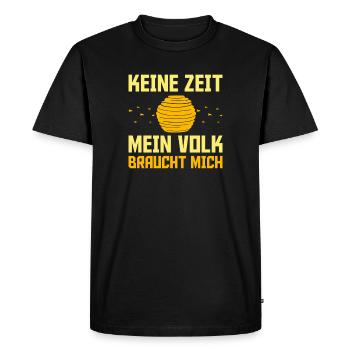 Pas le temps, ma colonie a besoin de moi, apiculteur, apiculture, - T-shirt Premium bio Homme - noir - Devant - Nico (187cm)