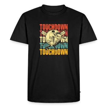 Touchdown Baseball Fusion - Men's Premium Organic T-Shirt - black - Front - Nico (187cm)