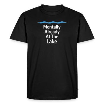 Compte à rebours du week-end du lac vers les journées en mer - T-shirt Premium bio Homme - noir - Devant - Nico (187cm)