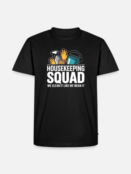 Funny Cleaning Design - Men's Premium Organic T-Shirt - black