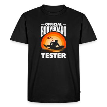 Surfing Surfboarder Bodyboarder - Men's Premium Organic T-Shirt - black - Front - Nico (187cm)