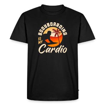 Surfing Surfboarder Bodyboarder - Men's Premium Organic T-Shirt - black - Front - Nico (187cm)