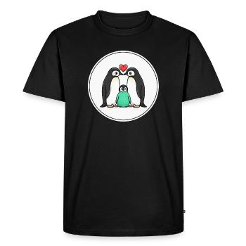 Vintage Mushroom Mycelium Nature Swarm Intelligence - Men's Premium Organic T-Shirt - black - Front - Nico (187cm)
