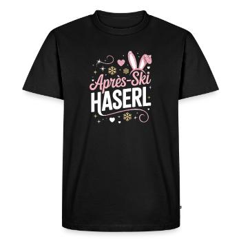 Après-ski bunny hut fun Skier ski bunny - Men's Premium Organic T-Shirt - black - Front - Nico (187cm)