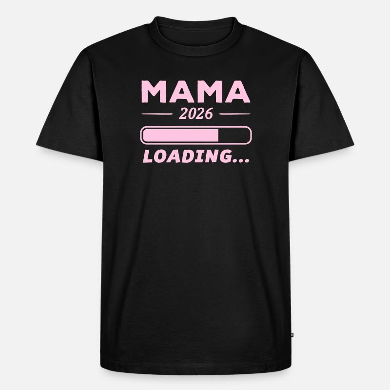 Mama 2026 Loading... - Männer Premium Bio T-Shirt - Schwarz
