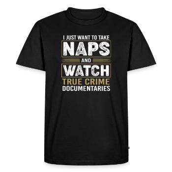 True Crime Krimi - T-shirt Premium bio Homme - noir - Devant - Nico (187cm)