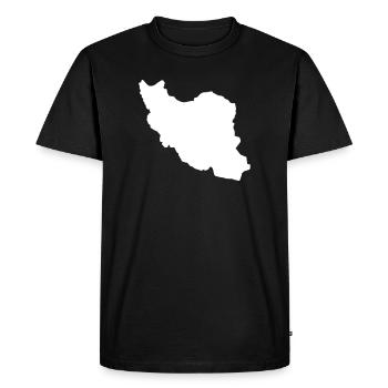 Iran Silhouette - Men's Premium Organic T-Shirt - black - Front - Nico (187cm)