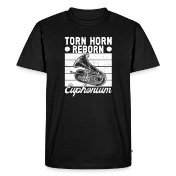 Baryton Cor déchiré Euphonium renaissant - T-shirt Premium bio Homme - noir - Devant - Nico (187cm)