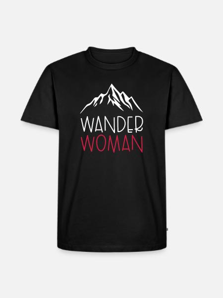 Wander Woman - Men's Premium Organic T-Shirt - black