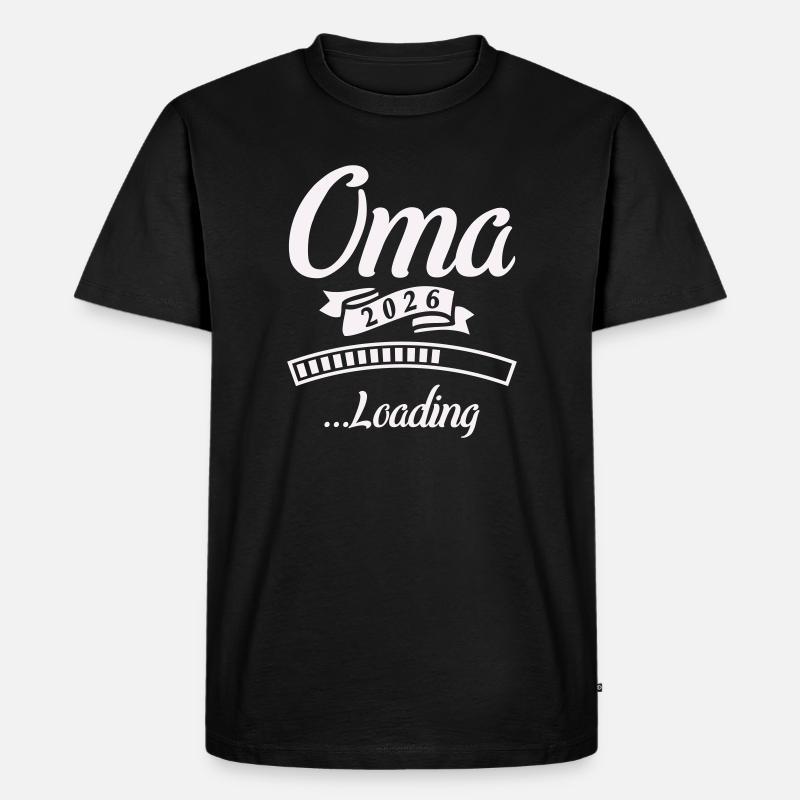 Oma 2026 Loading  - Männer Premium Bio T-Shirt - Schwarz