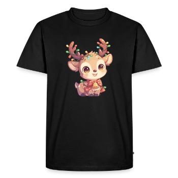 Renne Renne - T-shirt Premium bio Homme - noir - Devant - Nico (187cm)