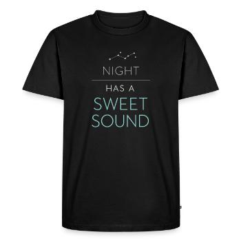 Navigation de nuit avec - T-shirt Premium bio Homme - noir - Devant - Nico (187cm)