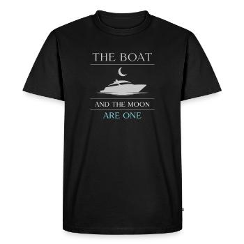 Navigation de nuit avec - T-shirt Premium bio Homme - noir - Devant - Nico (187cm)