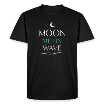 Navigation de nuit avec - T-shirt Premium bio Homme - noir - Devant - Nico (187cm)
