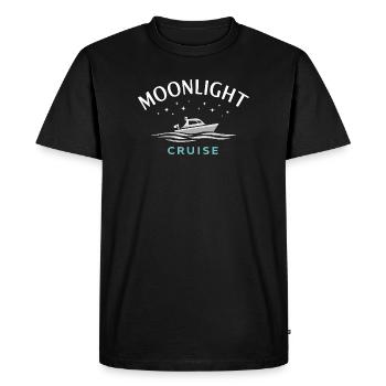 Navigation de nuit avec - T-shirt Premium bio Homme - noir - Devant - Nico (187cm)
