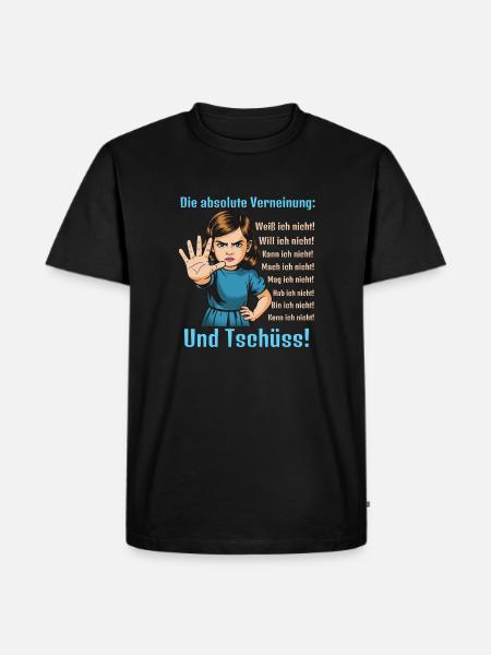 Nein Sagen – Grenzen Setzen - Männer Premium Bio T-Shirt - Schwarz