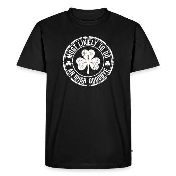 Le trèfle le plus probable pour faire un trèfle d’adieu irlandais - T-shirt Premium bio Homme - noir - Devant - Nico (187cm)