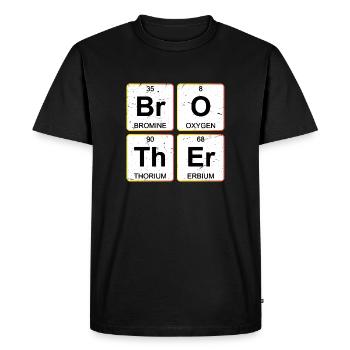 Frère O Th Er Frère Chimie du tableau périodique - T-shirt Premium bio Homme - noir - Devant - Nico (187cm)