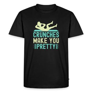 Les abdominaux de Fitness Fanatics vous rendent joli - T-shirt Premium bio Homme - noir - Devant - Nico (187cm)