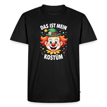 Déguisement de clown de carnaval Carnaval Carnaval - T-shirt Premium bio Homme - noir - Devant - Nico (187cm)