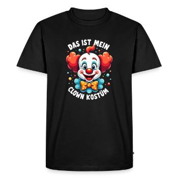 Déguisement de clown de carnaval Carnaval Carnaval - T-shirt Premium bio Homme - noir - Devant - Nico (187cm)