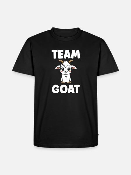 Team Goat Goat Cartoon - Men's Premium Organic T-Shirt - black