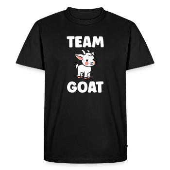 GOAT Goat Mascot Team - Men's Premium Organic T-Shirt - black - Front - Nico (187cm)