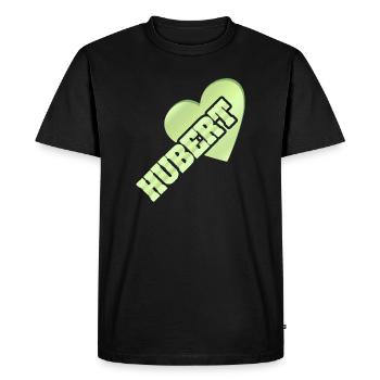 Cadeau pour Hubert - T-shirt Premium bio Homme - noir - Devant - Nico (187cm)