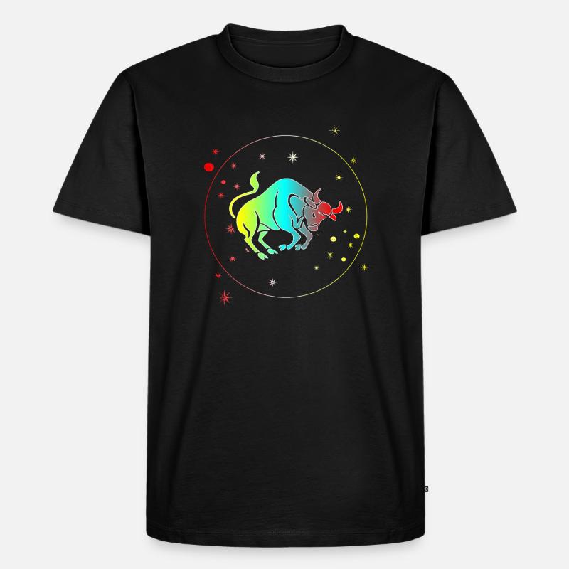 Stier-Astrologie-Horoskop-Sternzeichen - Männer Premium Bio T-Shirt - Schwarz