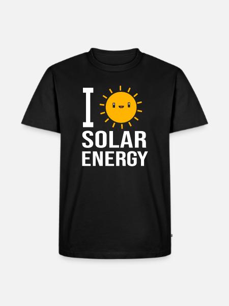 Solar Sustainability Renewable energies - Men's Premium Organic T-Shirt - black