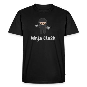 Ninja Fight Sport  Shuriken - T-shirt Premium bio Homme - noir - Devant - Nico (187cm)
