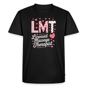 Expressions de masseuses Massage Cadeau drôle de masseur - T-shirt Premium bio Homme - noir - Devant - Nico (187cm)