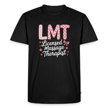 Expressions de masseuses Massage Cadeau drôle de masseur - T-shirt Premium bio Homme - noir - Devant - Nico (187cm)