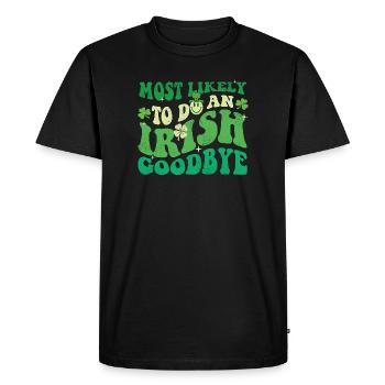 Le plus probable pour faire un adieu irlandais à St Pats - T-shirt Premium bio Homme - noir - Devant - Nico (187cm)