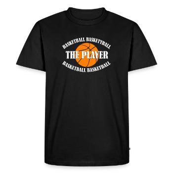 BASKETBALL - THE PLAYER - Men's Premium Organic T-Shirt - black - Front - Nico (187cm)