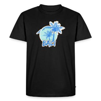 Bali Holidays - Men's Premium Organic T-Shirt - black - Front - Nico (187cm)