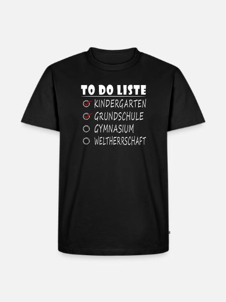 Einschulung Gymnasium 5. Klasse Gymnasiast - Männer Premium Bio T-Shirt - Schwarz