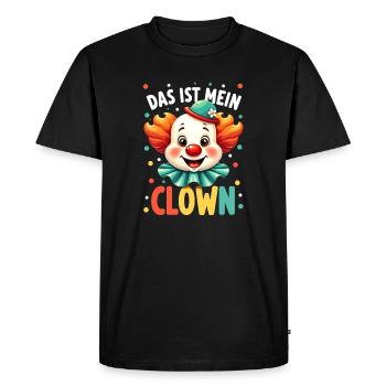 Carnival Clown Costume Carnival Carnival - Men's Premium Organic T-Shirt - black - Front - Nico (187cm)
