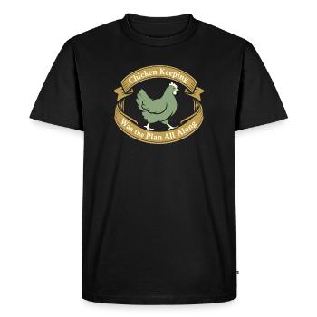 Poulets dans le jardin Style de vie poulet - T-shirt Premium bio Homme - noir - Devant - Nico (187cm)
