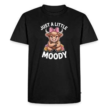 Dictons des Highlands Cattle Cadeau drôle drôle - T-shirt Premium bio Homme - noir - Devant - Nico (187cm)