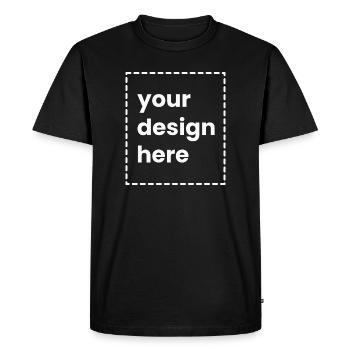 Votre design ici - T-shirt Premium bio Homme - noir - Devant - Nico (187cm)