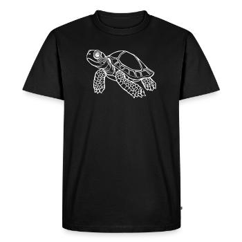 Turtle Turtles - Men's Premium Organic T-Shirt - black - Front - Nico (187cm)