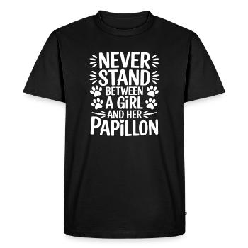 Papillon Dictons Chiens Drôle Papillon Cadeau - T-shirt Premium bio Homme - noir - Devant - Nico (187cm)