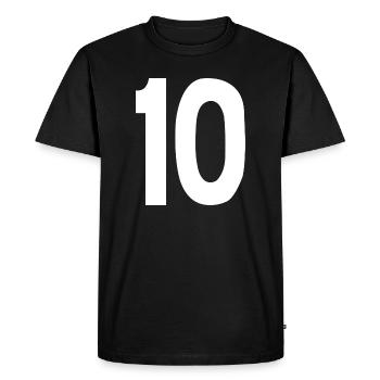 10 - T-shirt Premium bio Homme - noir - Devant - Nico (187cm)