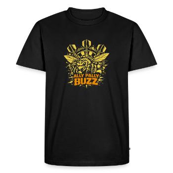 Un Buzz de Ally Pally | Dart Bee - T-shirt Premium bio Homme - noir - Devant - Nico (187cm)