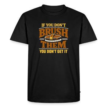 Horse People Equestrian Identity Barn - Men's Premium Organic T-Shirt - black - Front - Nico (187cm)
