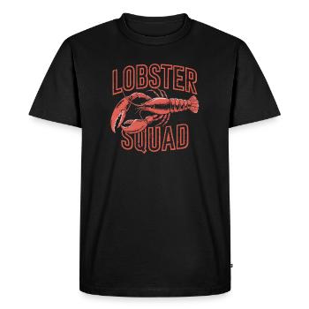 Équipe de fruits de mer vintage de la Lobster Squad - T-shirt Premium bio Homme - noir - Devant - Nico (187cm)