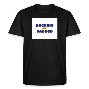Rocking This Dad Bod - Men's Premium Organic T-Shirt - black - Front - Nico (187cm)