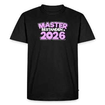 Master 2026 Diplôme - T-shirt Premium bio Homme - noir - Devant - Nico (187cm)